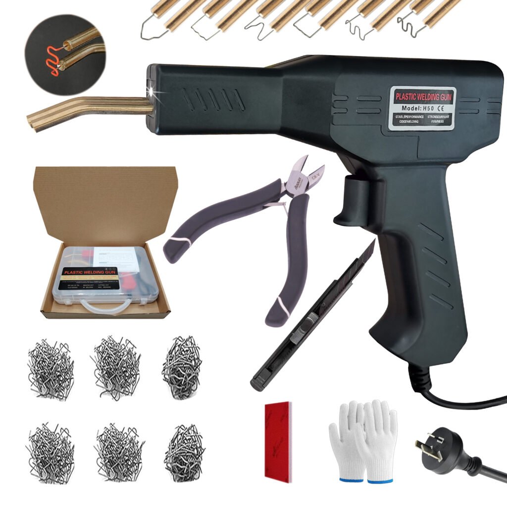 Augoing Plastic Welder, Plastic Welder Gun, Plastic Welder Kit with 600PCS Staples, Bumper Repair Kit,