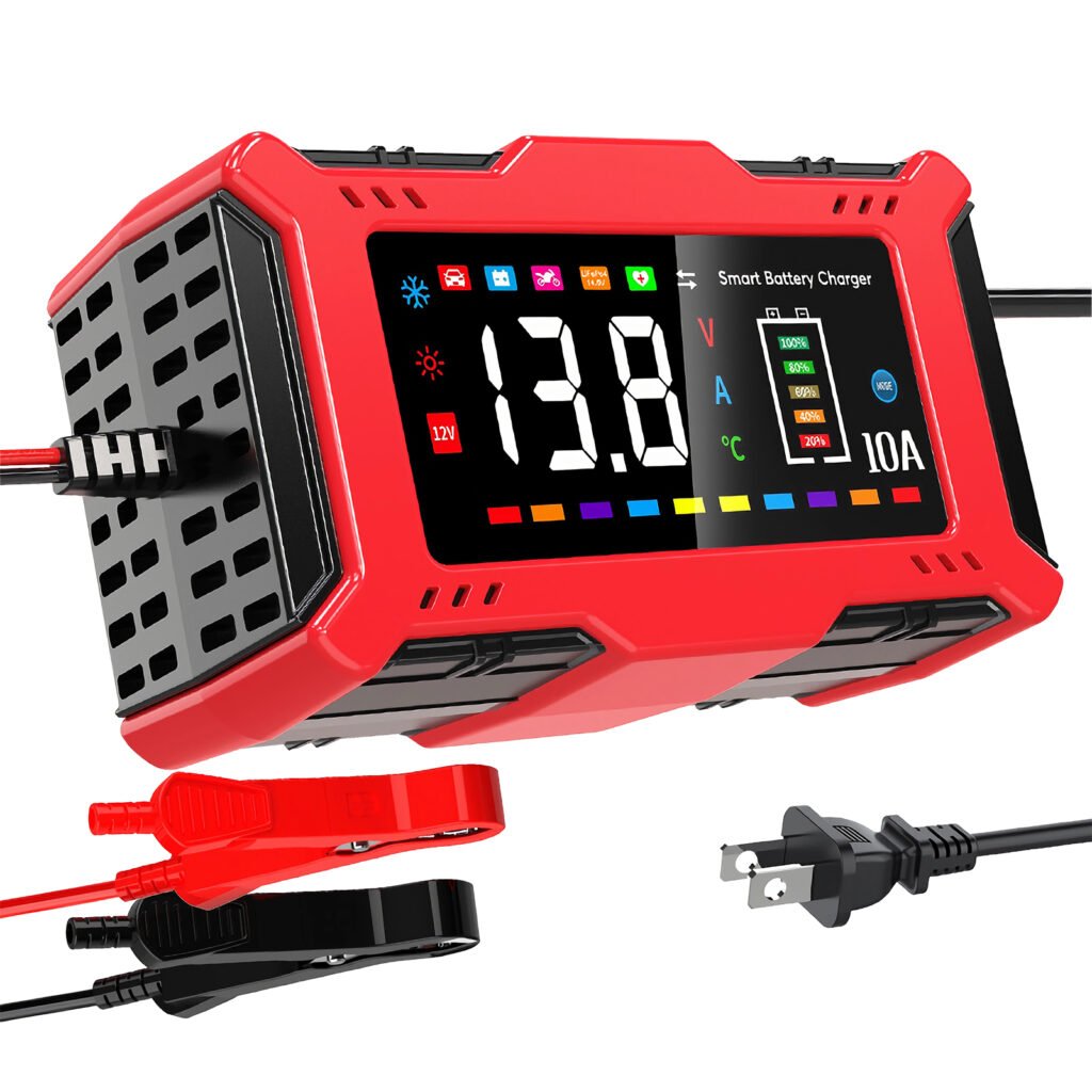 Augoing 12V10A and 14.6V10A LifePO4 Battery Charger